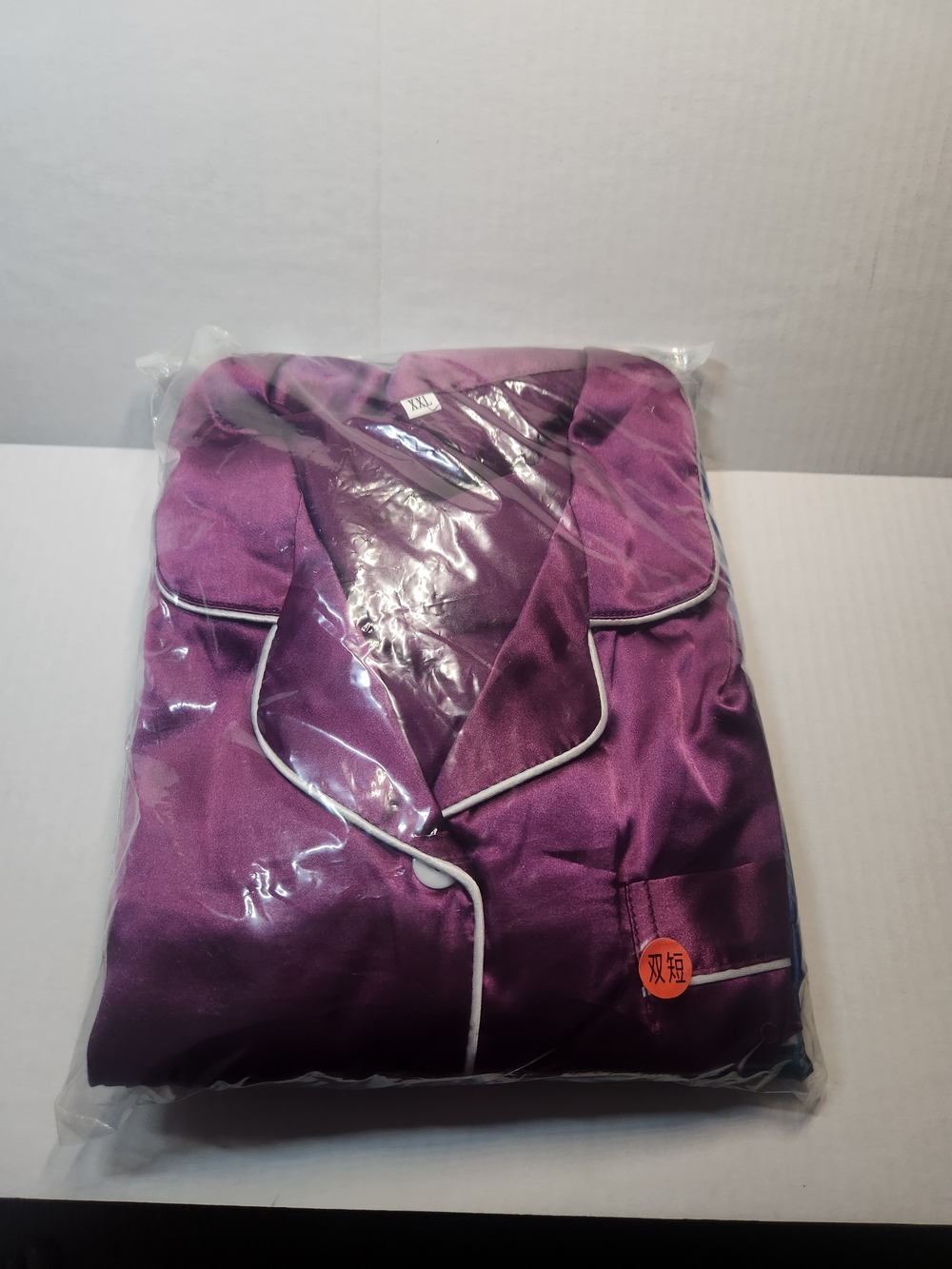 3 Satin Pajama Sets with White Piping